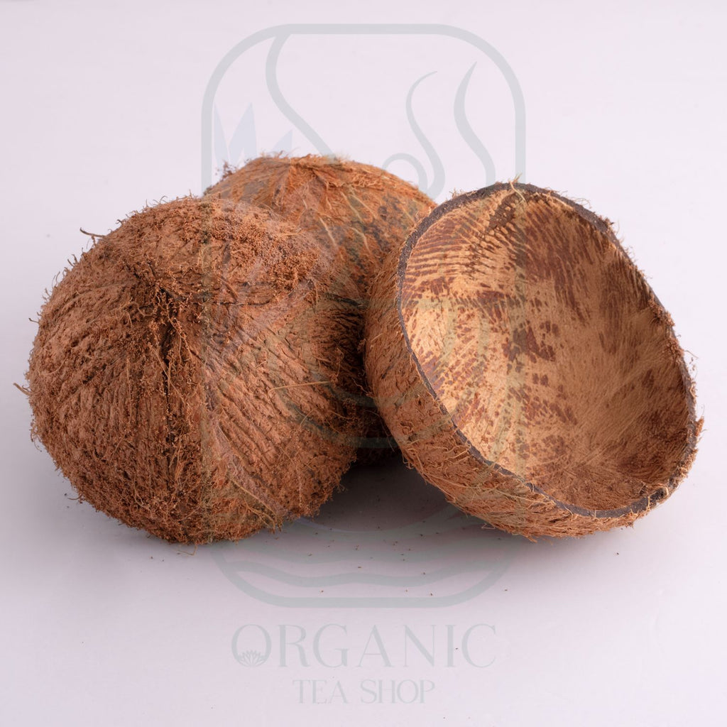 Coconut shells cleaned shell halves for home projects